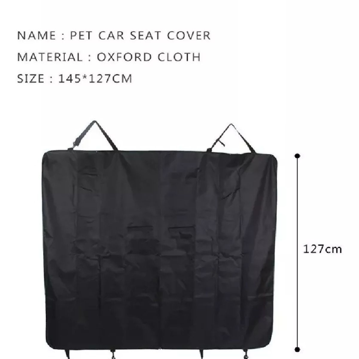 GENERICO - Funda Protectora Para Asientos de Auto Mascotas Negro