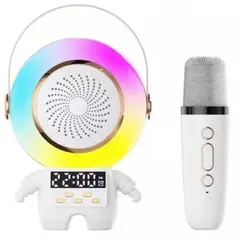 GENERICO - Astro Parlante Bluetooth Con Lampara Rgb Reloj Y Micrófono