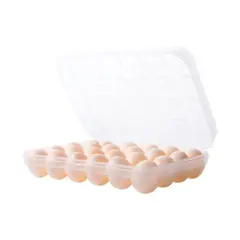 GENERICO - Caja de almacenamiento de huevos 15 uds