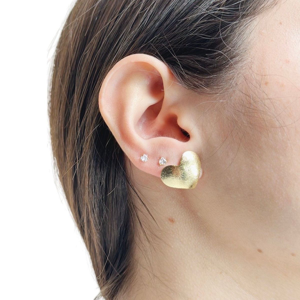 GENERICO - ARO BAÑO DE ORO CORAZÓN CURVO