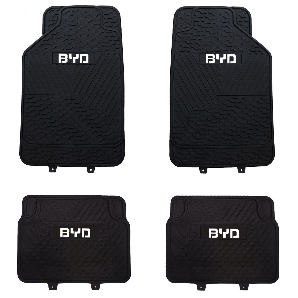 GENERICO - Pisos De Goma Marca Byd Para Vehículos 4 Piezas