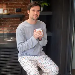 SIMPLY B - Pijama largo auto hombre