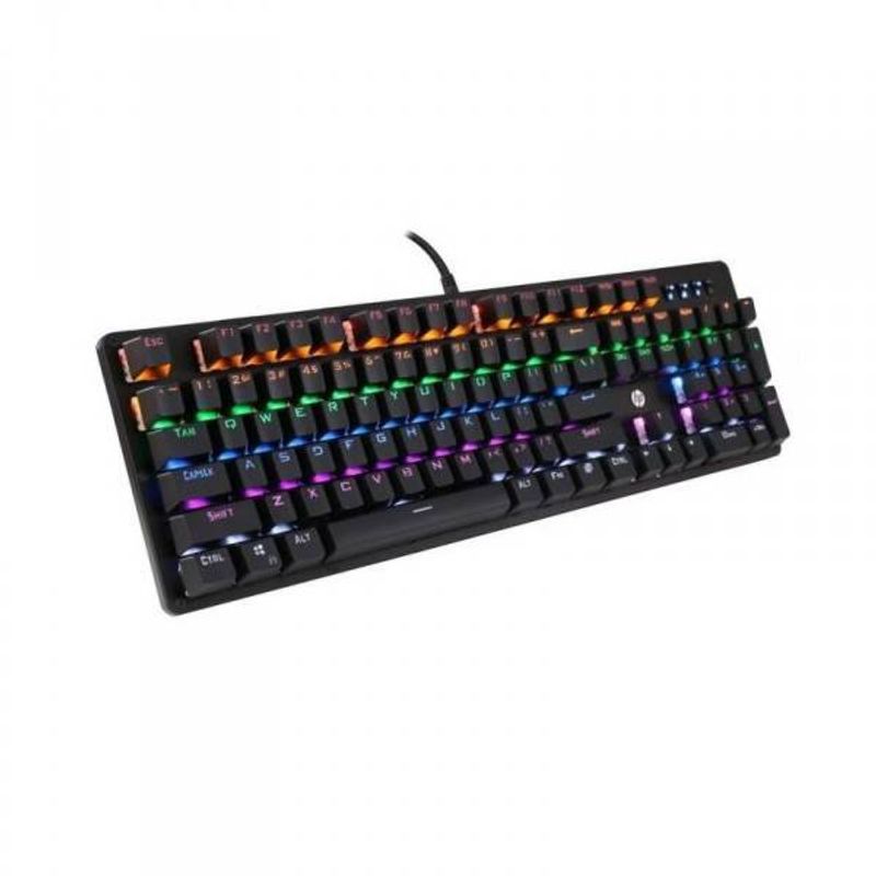 HP - Teclado Gamer HP GK100 Mecánico Retroiluminado Black