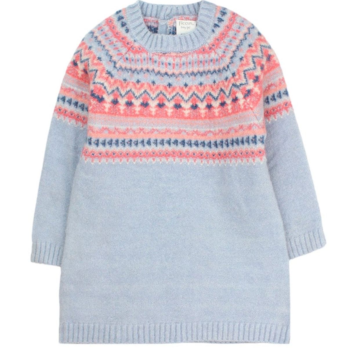 FICCUS - Vestido Bebé Niña Arctic Celeste