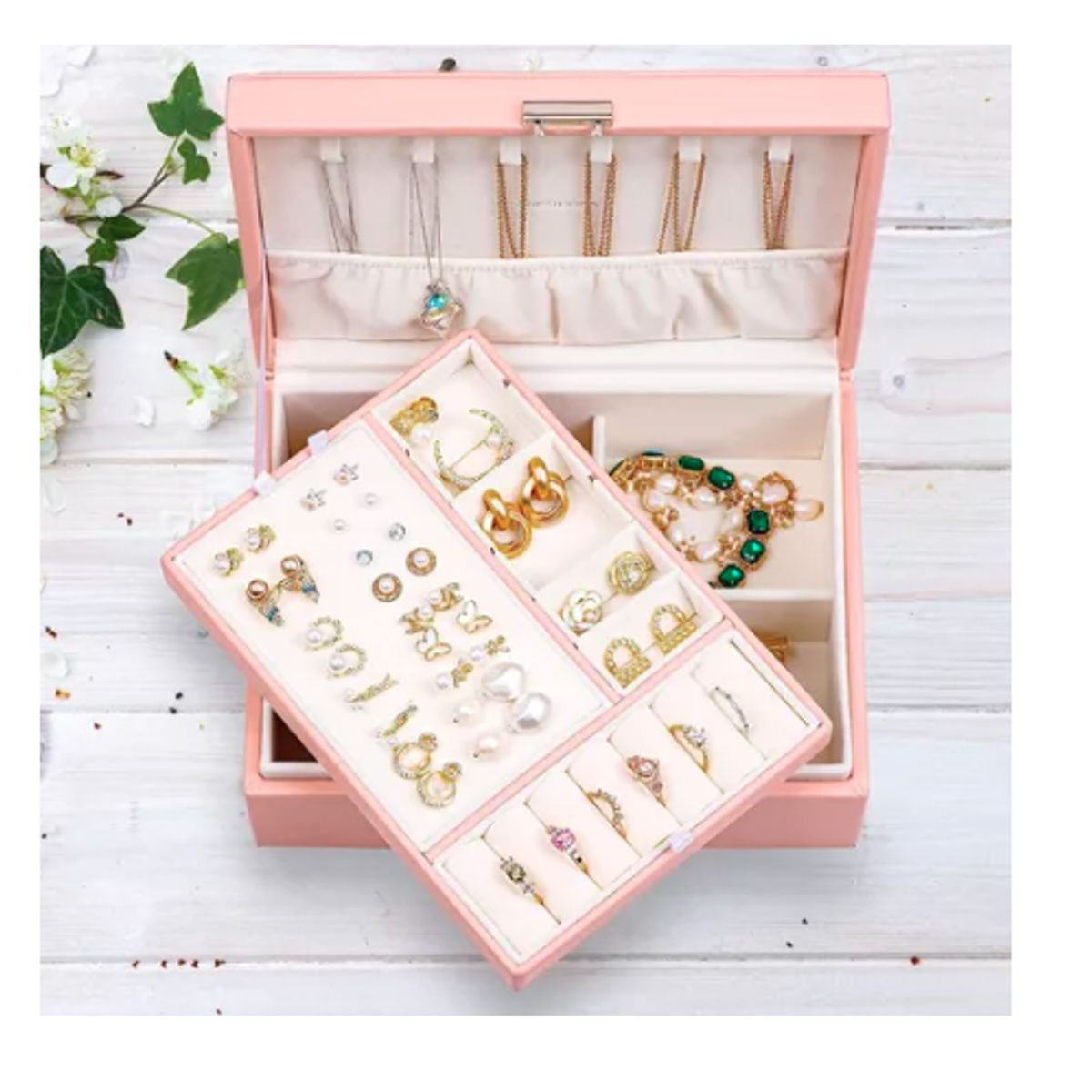 GENERICO - Maletín Joyero Organizador De Joyas Aretes