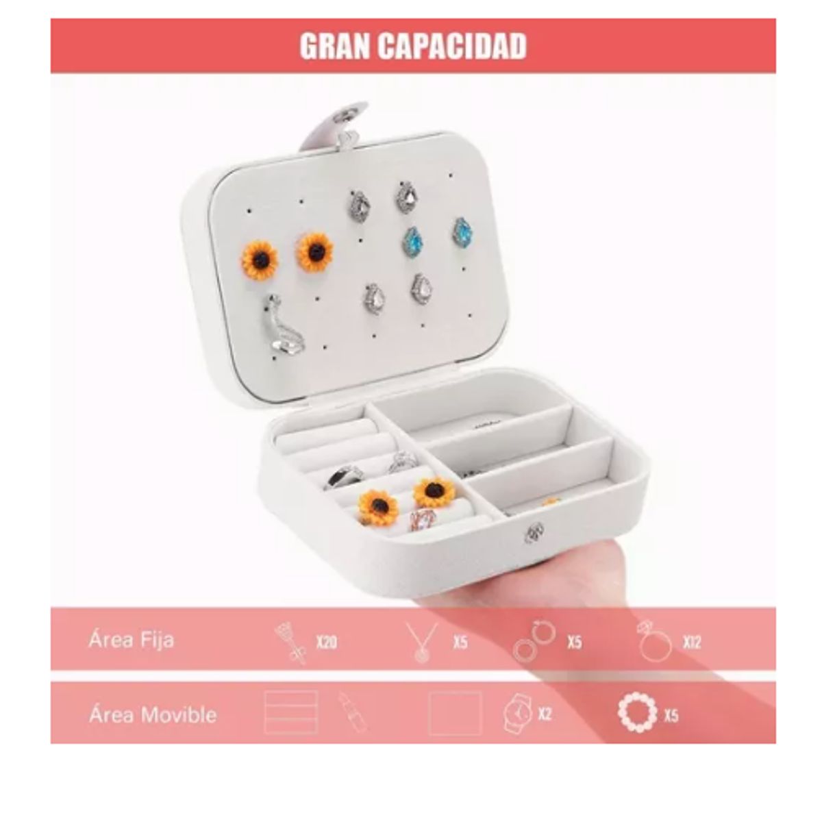 GENERICO - Joyero Multifuncional Organizador Exhibidor Joyería