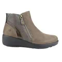 CHALADA - Botin Mujer Taupe Casual Confort-5