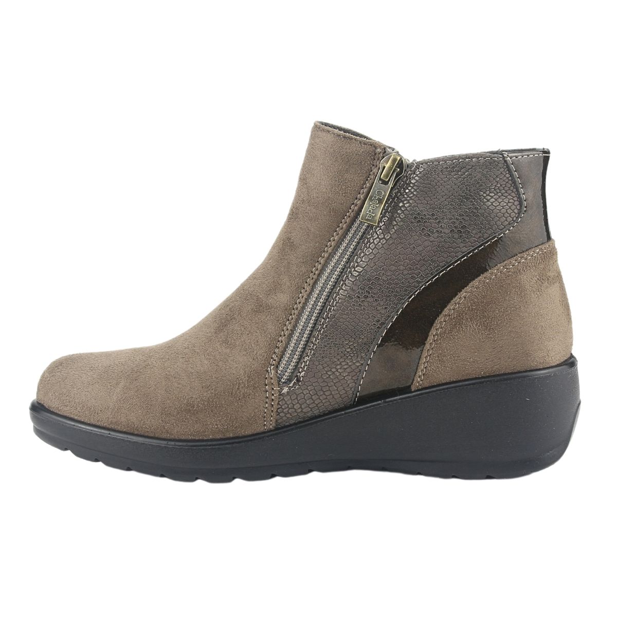 CHALADA - Botin Mujer Taupe Casual Chalada Confort-5