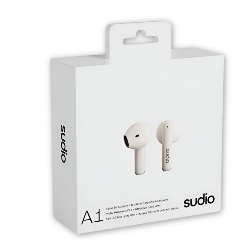 SUDIO - Audífonos Sudio Premium Line Earphones A1 TWS MIDNIGHT WHITE - Blanco