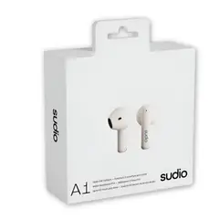 SUDIO - Audífonos Premium Line Earphones A1 TWS MIDNIGHT WHITE - Blanco