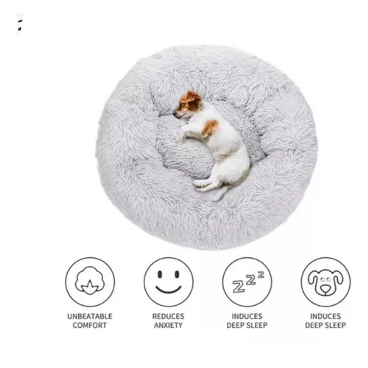 GENERICO - Cama Almohadón Antiestrés Mascotas Gatos Perros De 80cm