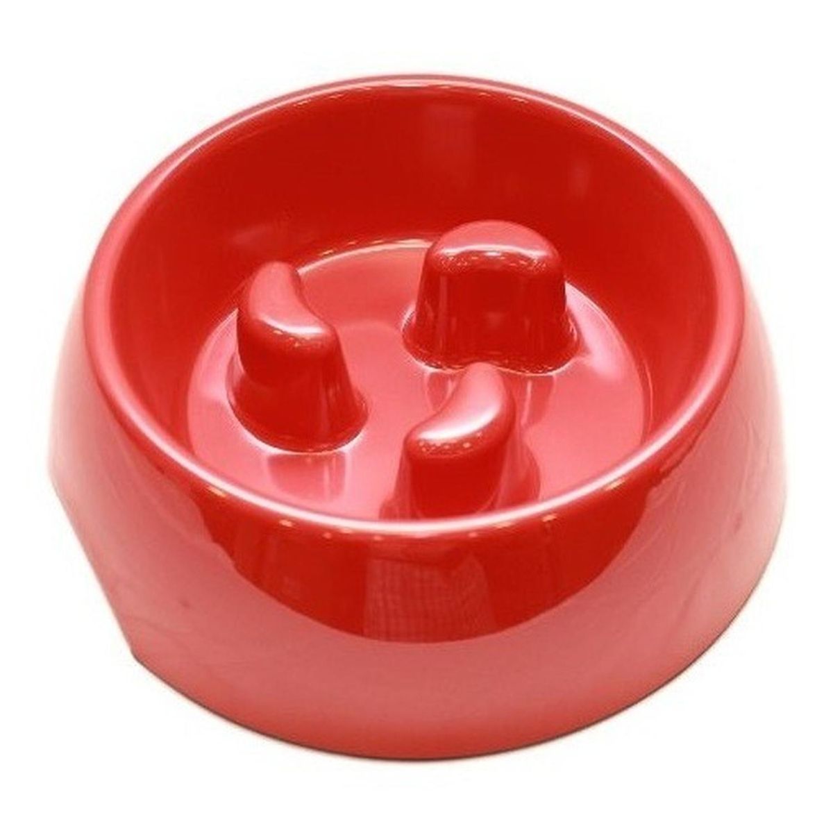 MASCAN - Plato Melamina Anti-ahogo Talla S Rojo Perro Mascan