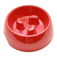 MASCAN - Plato Melamina Anti-ahogo Talla S Rojo Perro