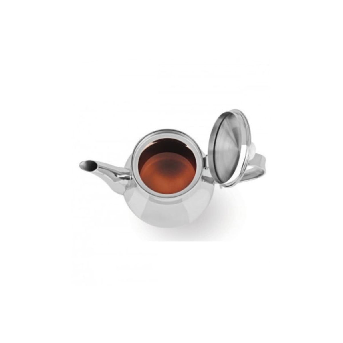 GENERICO - Tetera Té Acero Preparar Infusiones Filtro 470mL