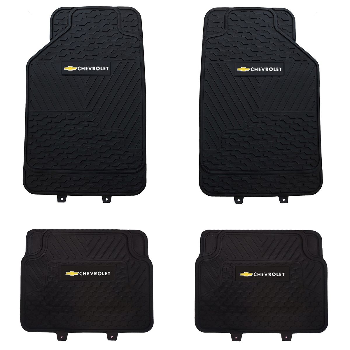 GENERICO - Pisos De Goma Chevrolet Para Vehículos 4 Piezas