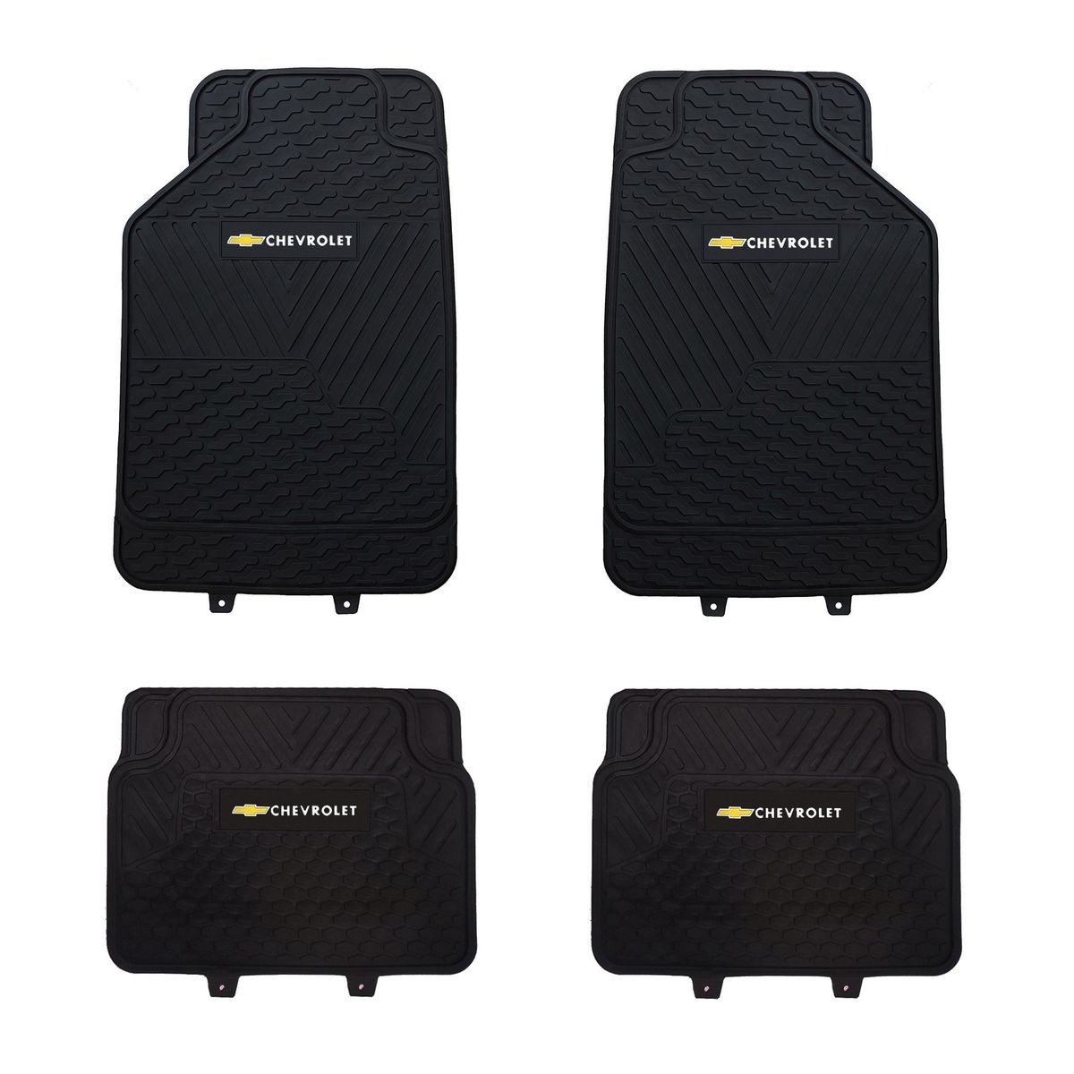 GENERICO - Pisos De Goma Chevrolet Para Vehículos 4 Piezas