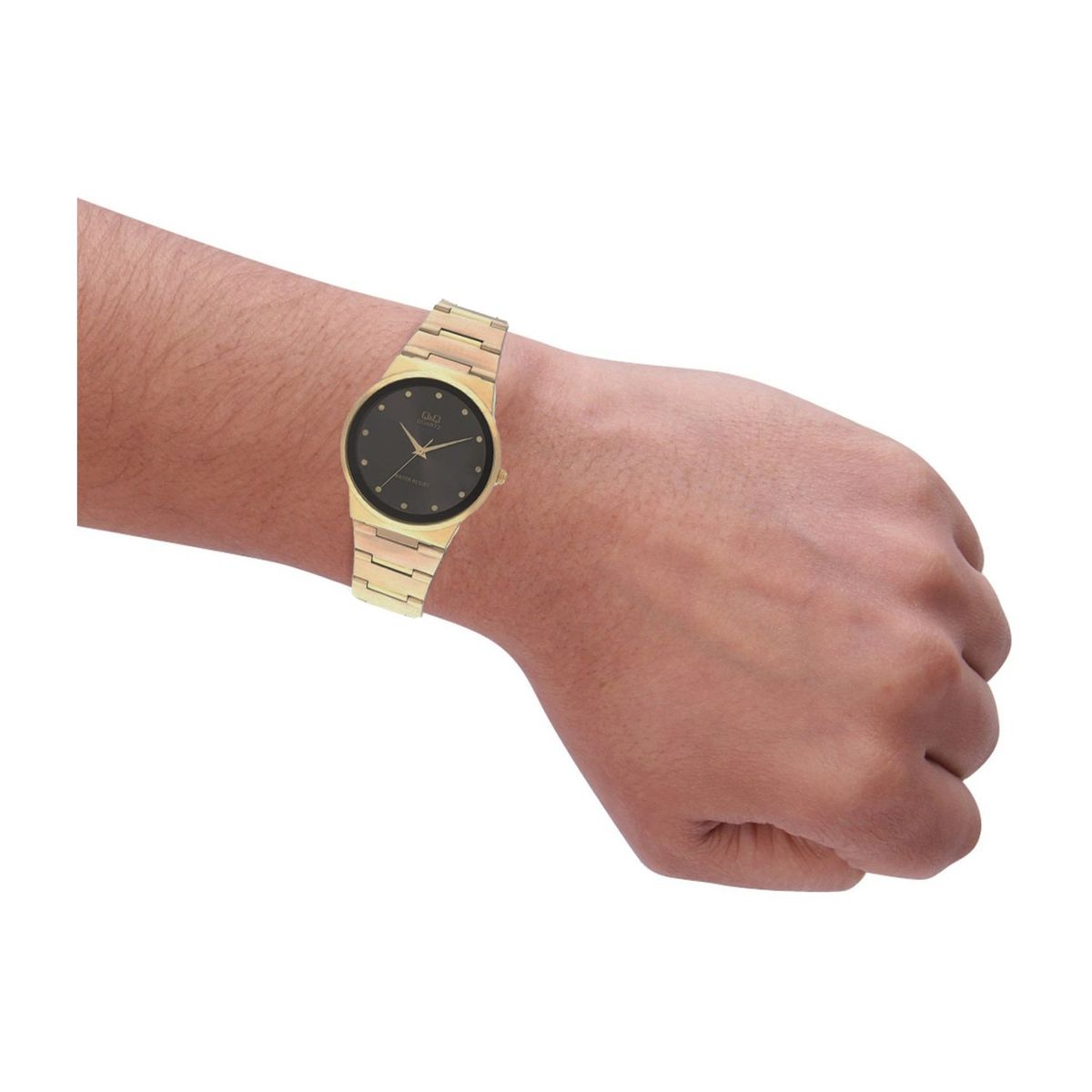 Q&Q - Reloj Q&Q de Hombre Dorado Analógico