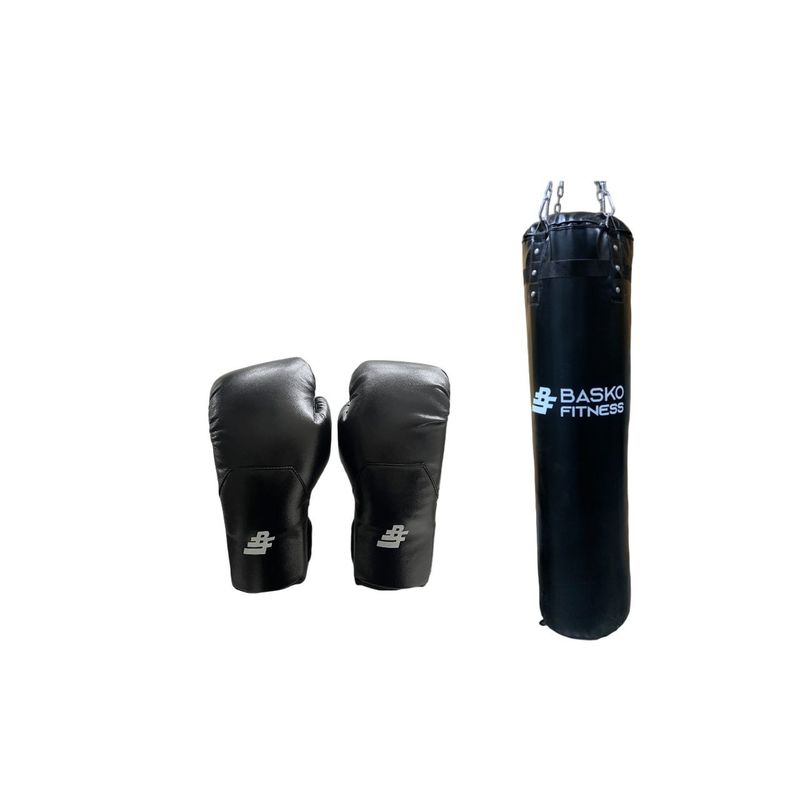 BASKO FITNESS - Saco Boxeo 80 KG + Guantes 12 Oz Pack