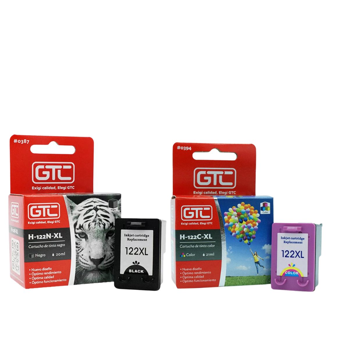 GENERICO - Pack  122 Xl Negro Y Tricolor Alternativo