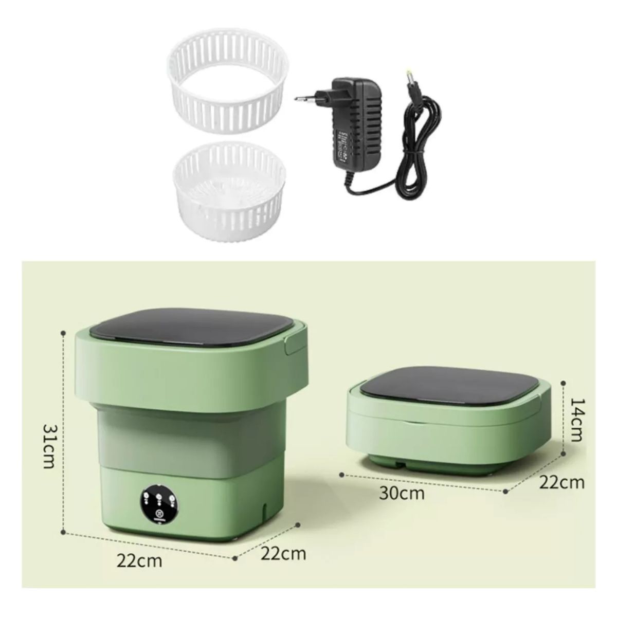 MUNDO MAGIA - Mini Lavadora Portátil Con Desinfectar De Luz Azul