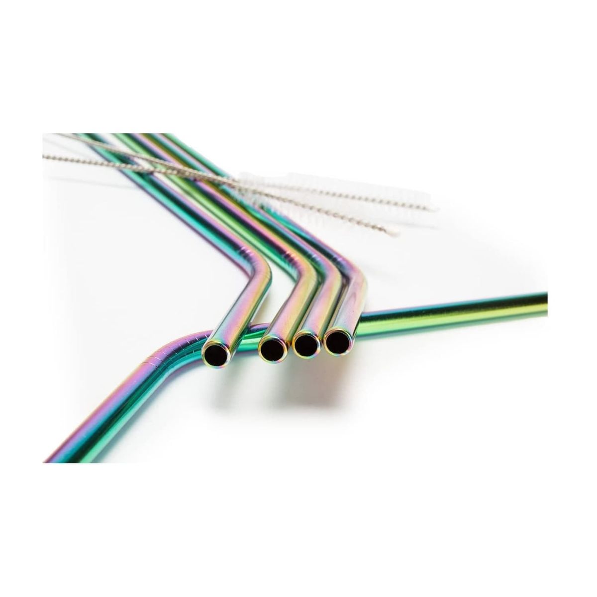 GENERICO - Pack 4 Bombillas Multi Con Cepillo Ecologico Cocina