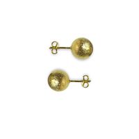 ARO BAÑO DE ORO PELOTITA 9 MM