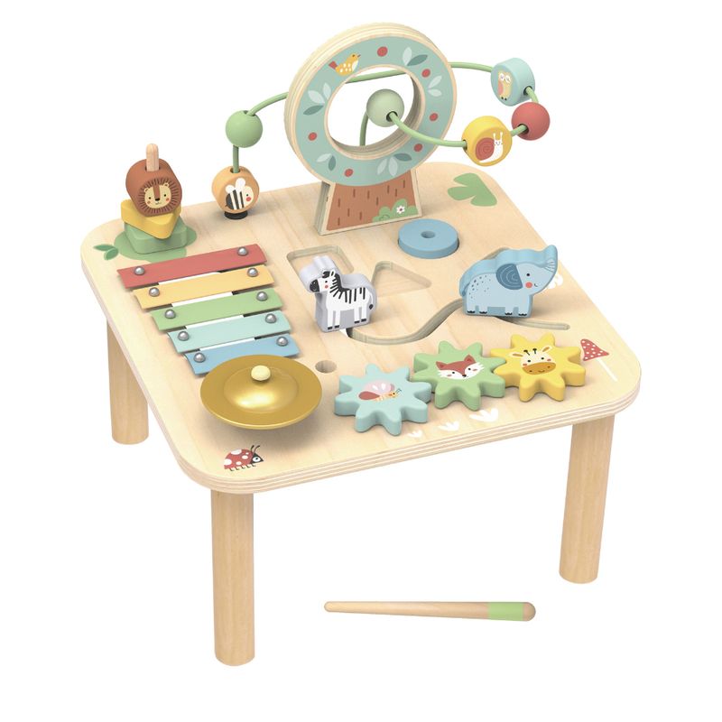SPACEZAT - Mesa Didáctica de Juguete Selva 7 en 1 Juguete Montessori