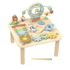 SPACEZAT - Mesa Didáctica de Juguete Selva 7 en 1 Juguete Montessori