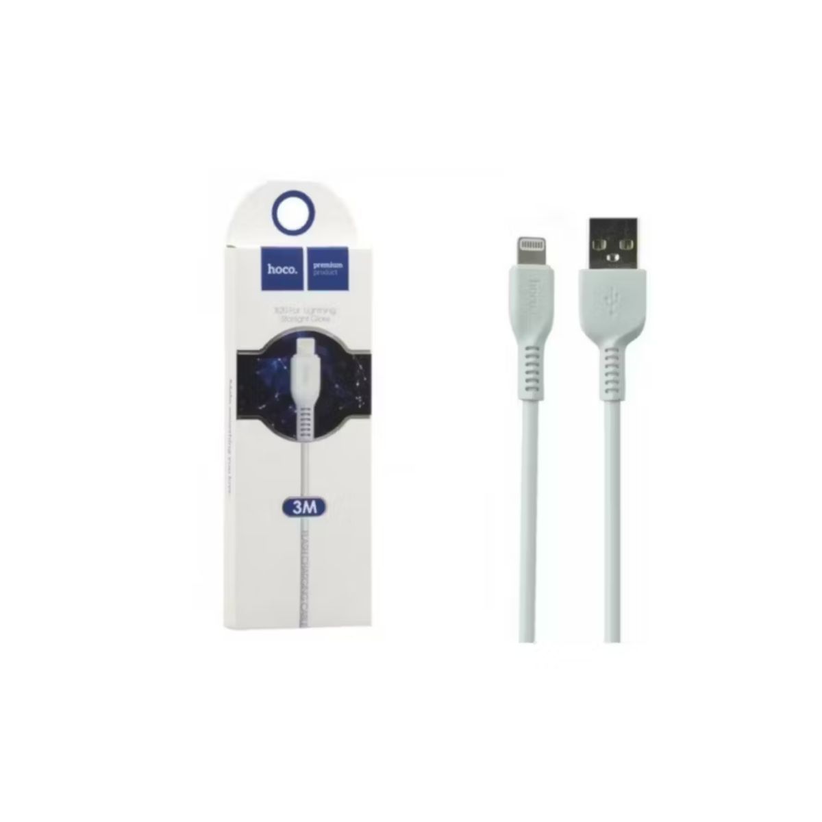 HOCO - Cable para iPhone 3 Metros Blanco