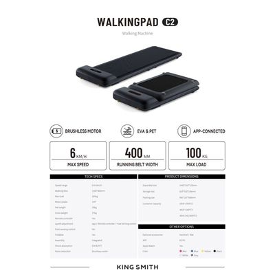 Imagen 2 del producto Walkingpad C2 ( Diseño Plegable ) - Negro