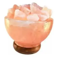 GENERICO - Lámpara Tazón Sal Himalaya Luz Led Colores Decorativa