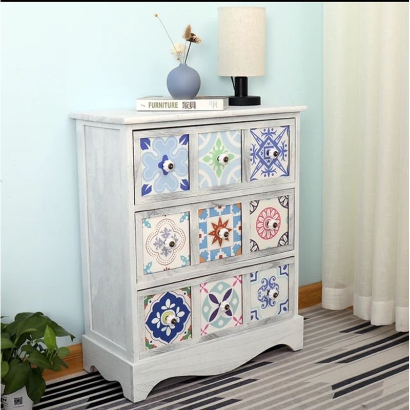 GENERICO - CAJONERA CABINET MANDALA COLOR BLANCO