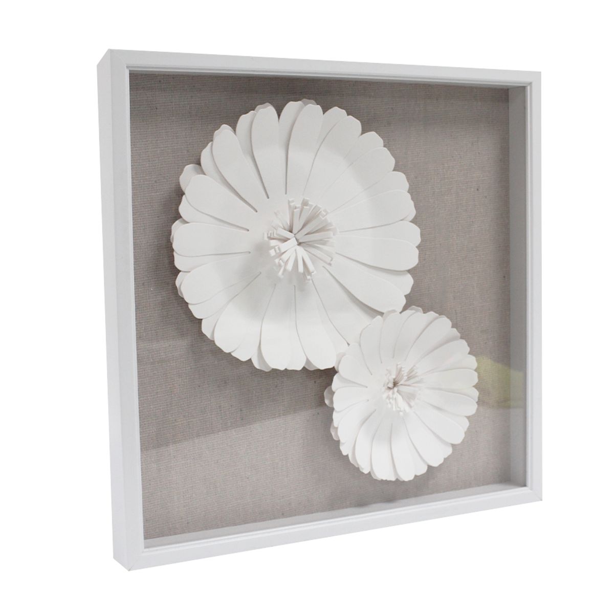 NEWTREE - Cuadro Decorativo Flor 3D - 43.5x43.5 cm - 1 Unidad