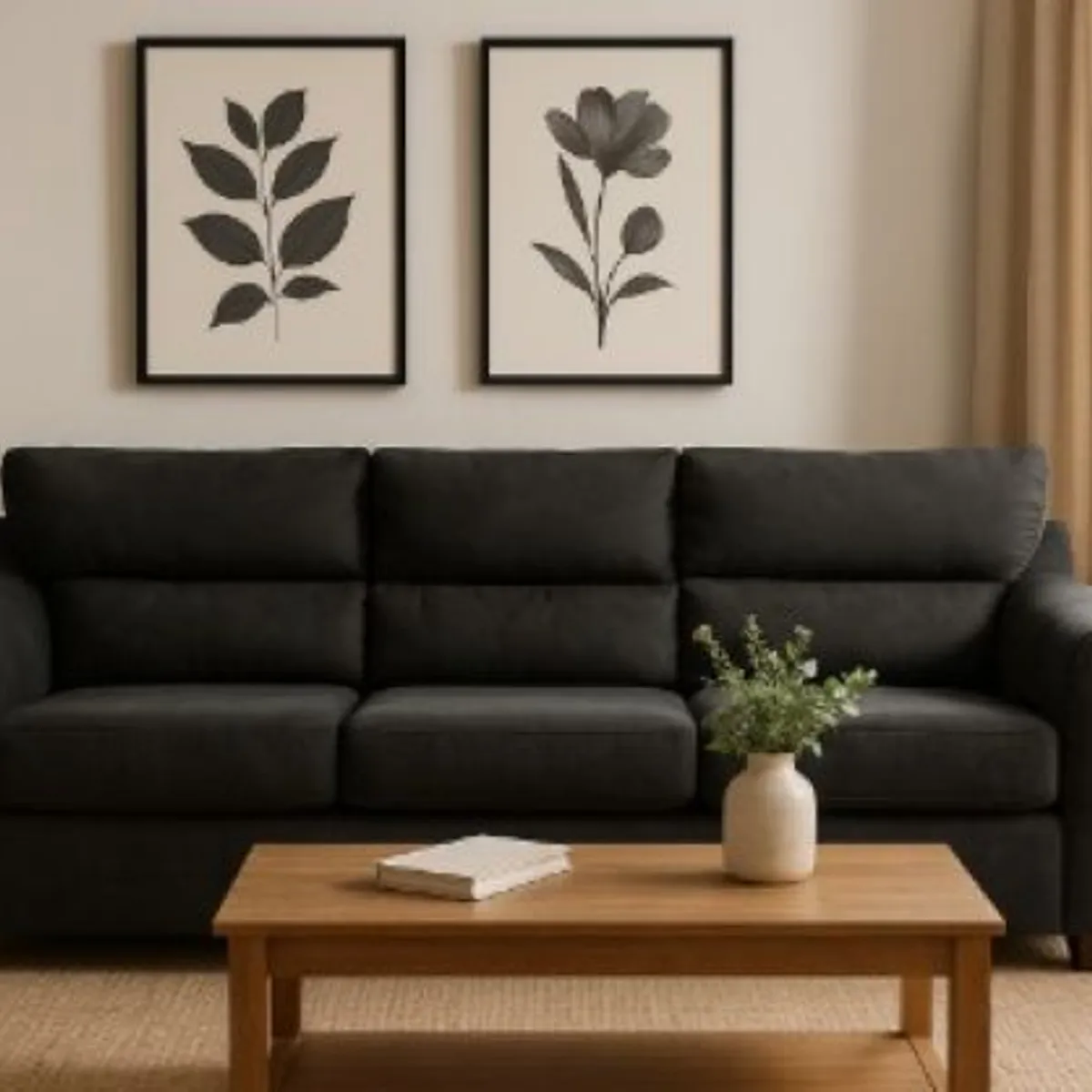 MEXX MUEBLES - Sofa Dubai 3 Cuerpos Felpa