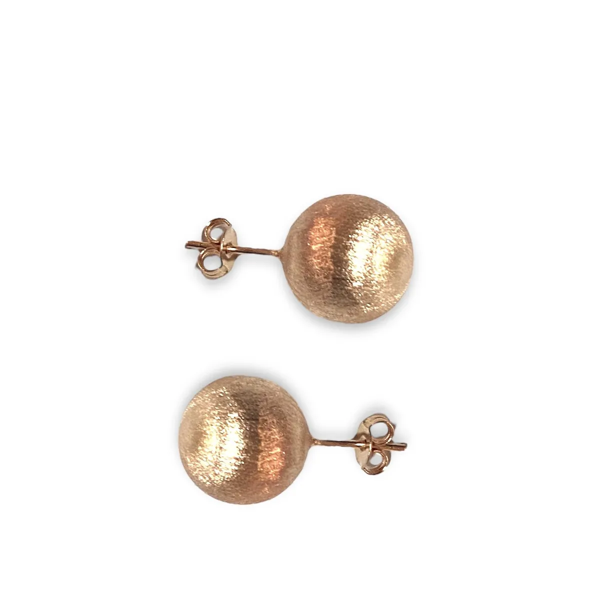 GENERICO - ARO BAÑO DE ORO ROSA PELOTITA 12 MM