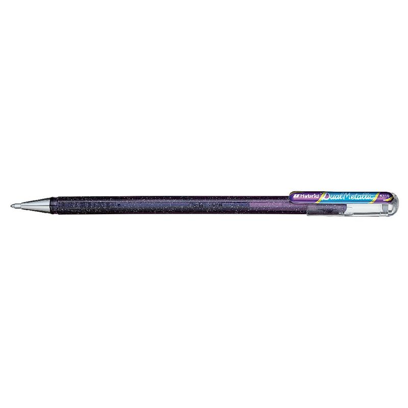 PENTEL - Lápiz gel Hybrid Duo Metal Violeta / Azul Metálico
