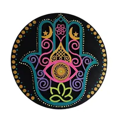 CREA TALLER - Cuadro hamsa decorativo de madera