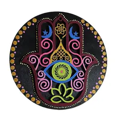 CREA TALLER - Cuadro hamsa decorativo de madera