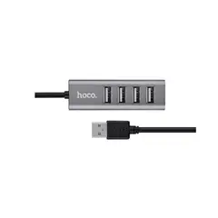 HOCO - Cable HUB USB 4 Puerto Gris
