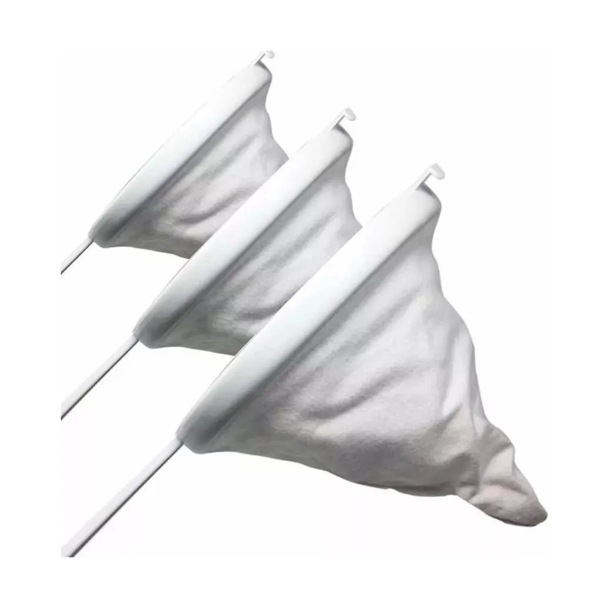 GENERICO - Set 3 Coladores 10 12 14cm Tela Café Grano Vegetales Yogurt