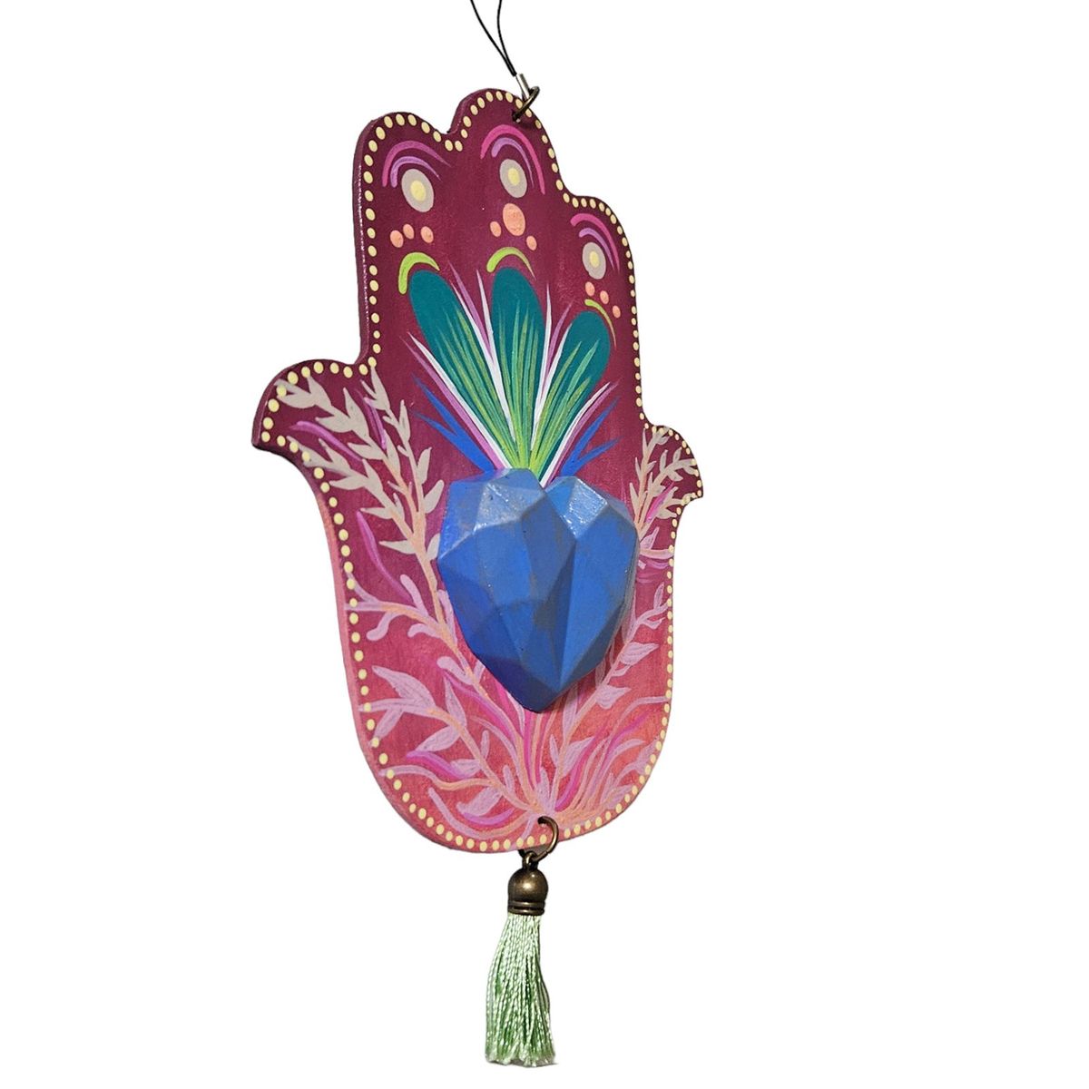 CREA TALLER - Mano de Fátima  Hamsa decorativa de madera