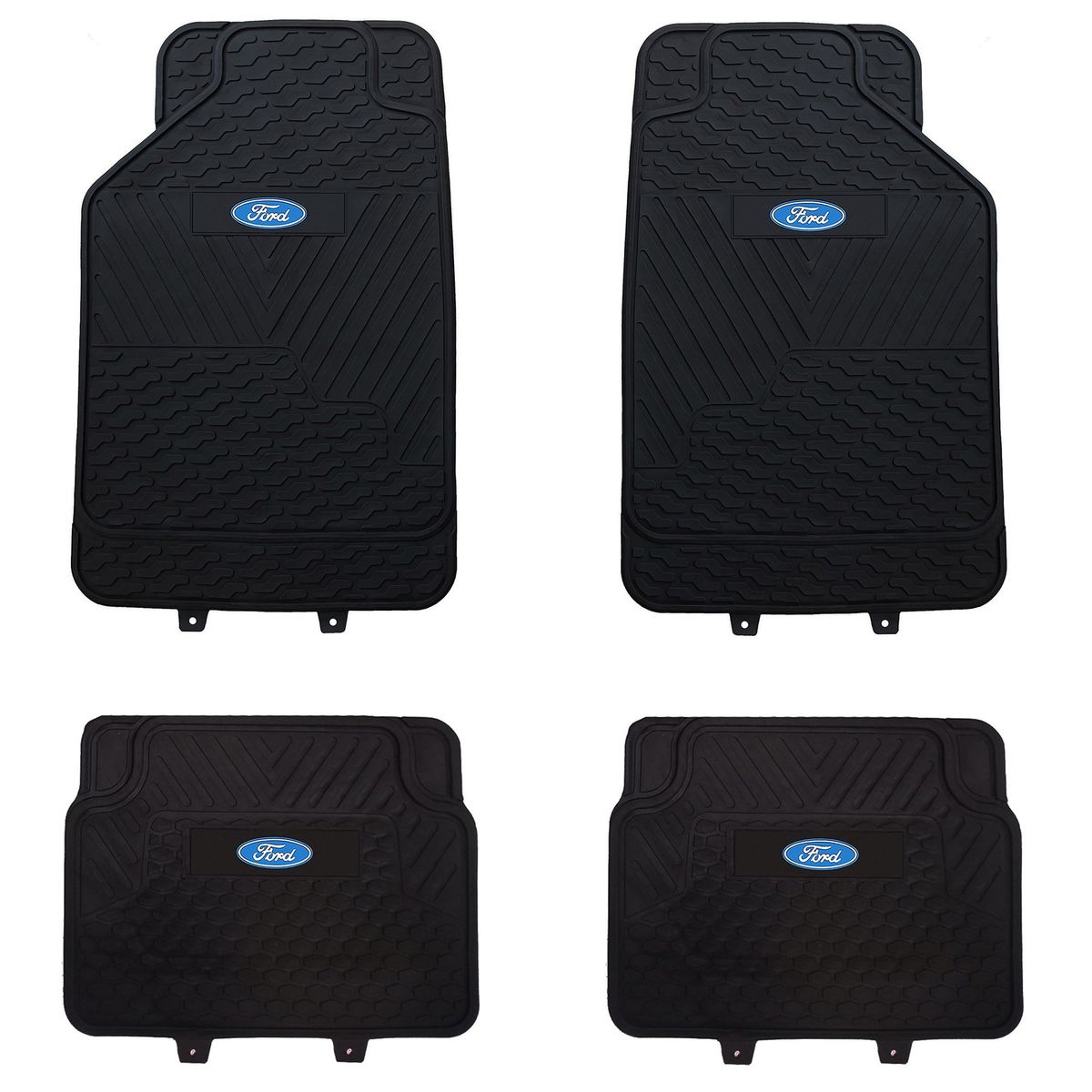 GENERICO - Pisos De Goma Ford Para Vehículos 4 Piezas
