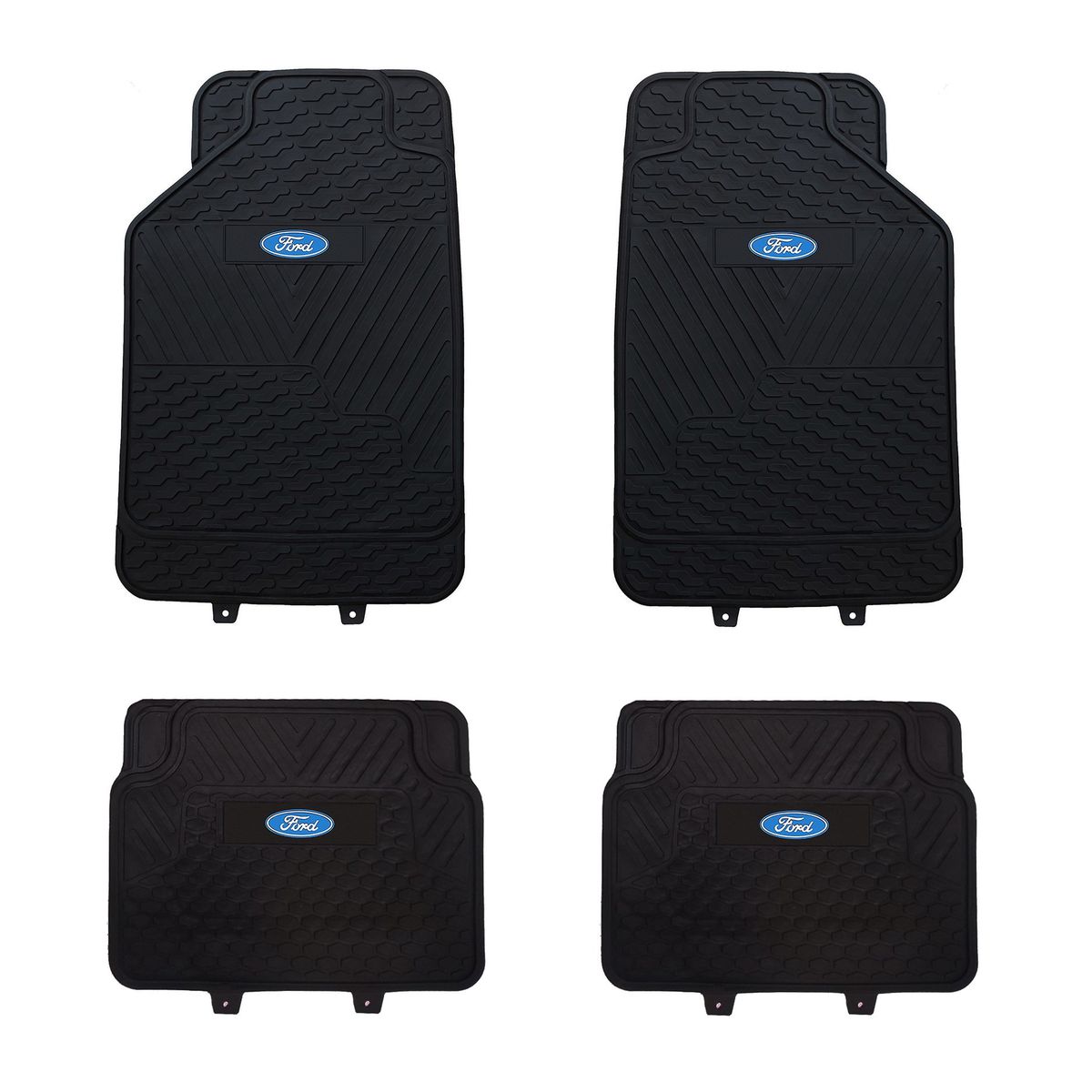 GENERICO - Pisos De Goma Ford Para Vehículos 4 Piezas