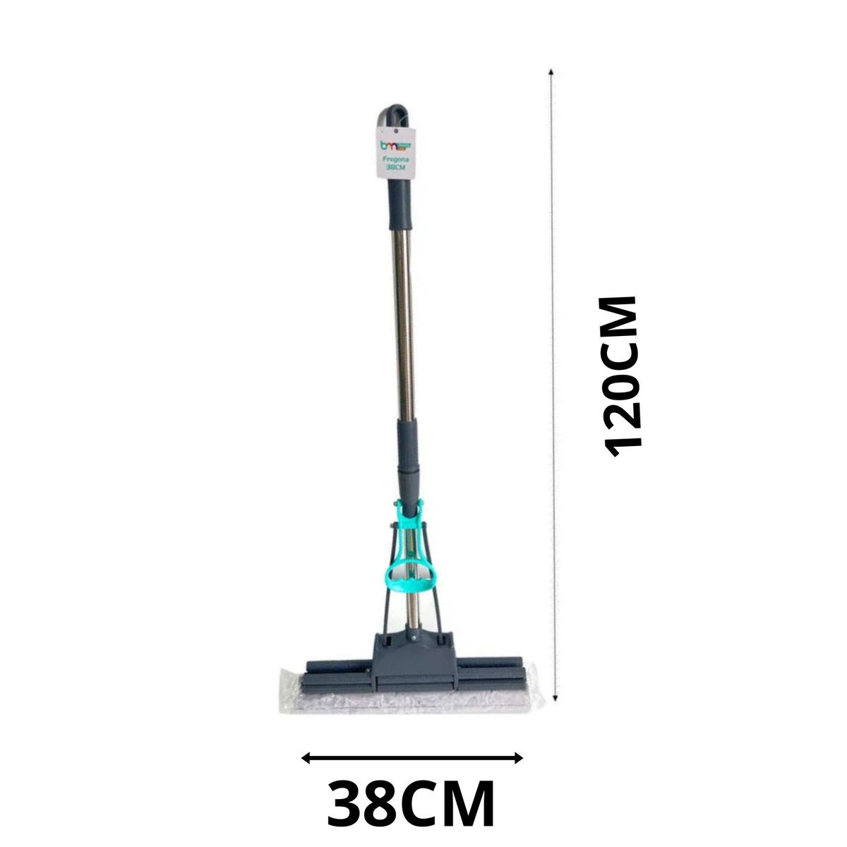 GENERICO - Mopa Trapeador Con Exprimidor 38Cm
