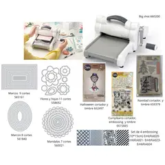 SIZZIX - BIG SHOT DE TROQUELADORA MANUAL EN KIT COMPLETO