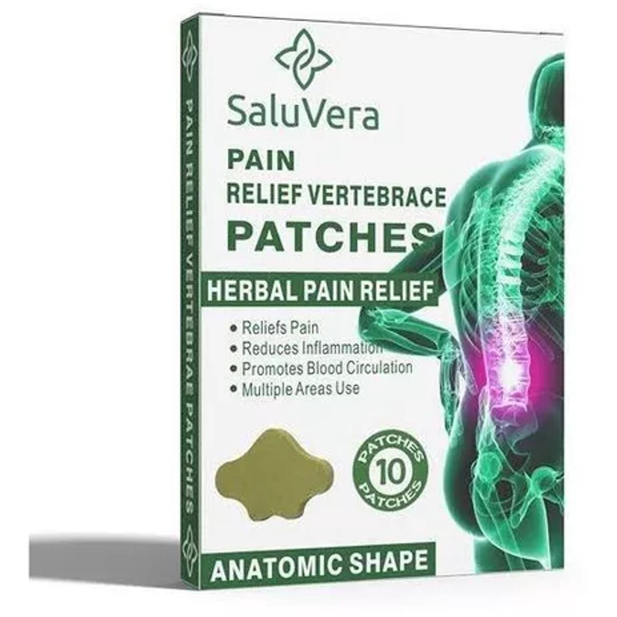 GENERICO - Pack 100 Parches Para La Columna Lumbar Alivio Del Dolor