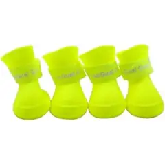 METALFER - Botas Antideslizante Impermeable Mascota Perro XXL Amarillo