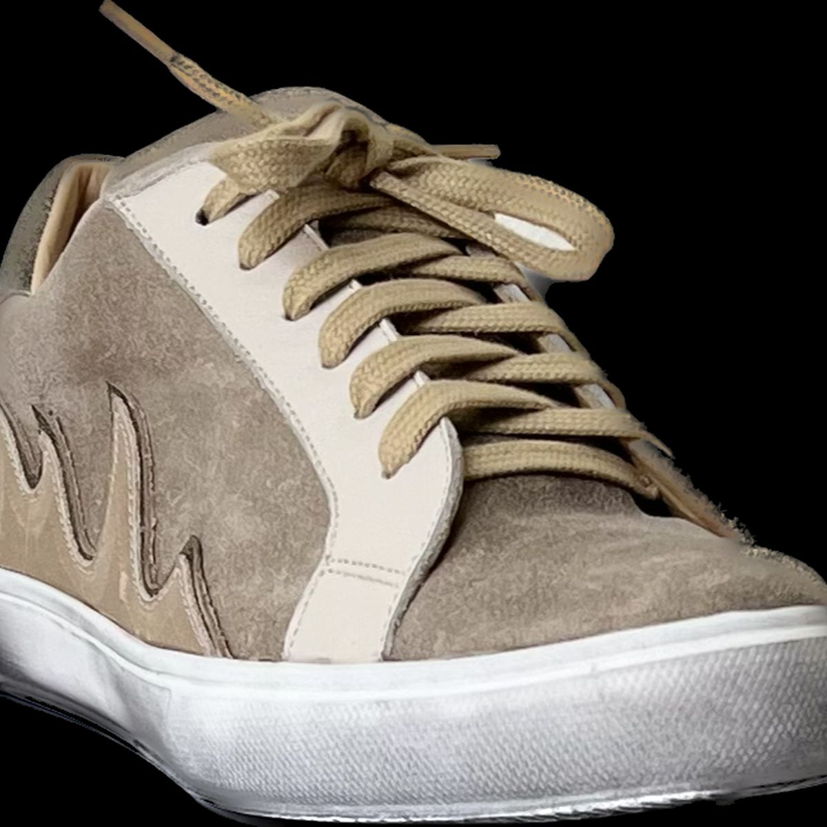 VANESSA GIL - ZAPATILLA DE CUERO LAURA BEIGE