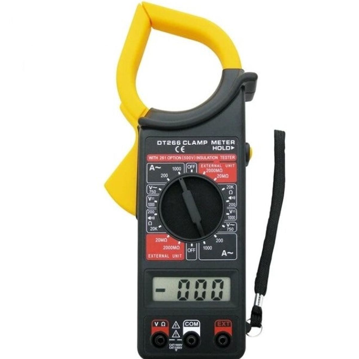 GENERICO - Tester Digital Clamp Meter 500v A Batería DT266 Portátil