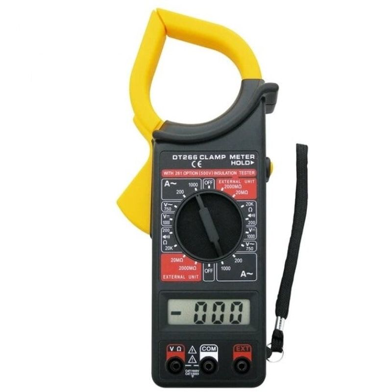 GENERICO - Tester Digital Clamp Meter 500v A Batería DT266 Portátil